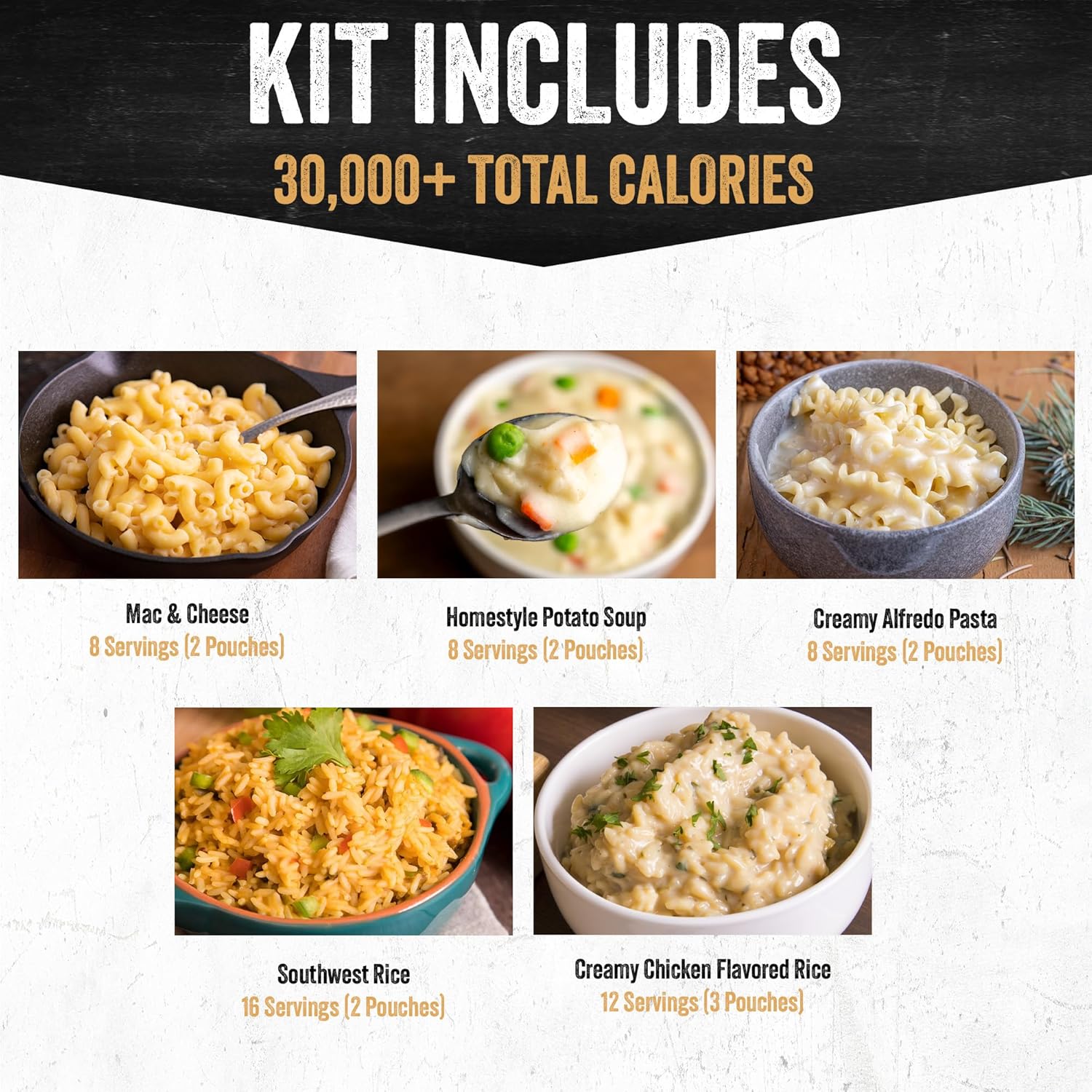 120 Serving Entree Bucket-Freeze Dried Emergency Food Supply-Survival Meals with Long Shelf Life-Prepper Essentials