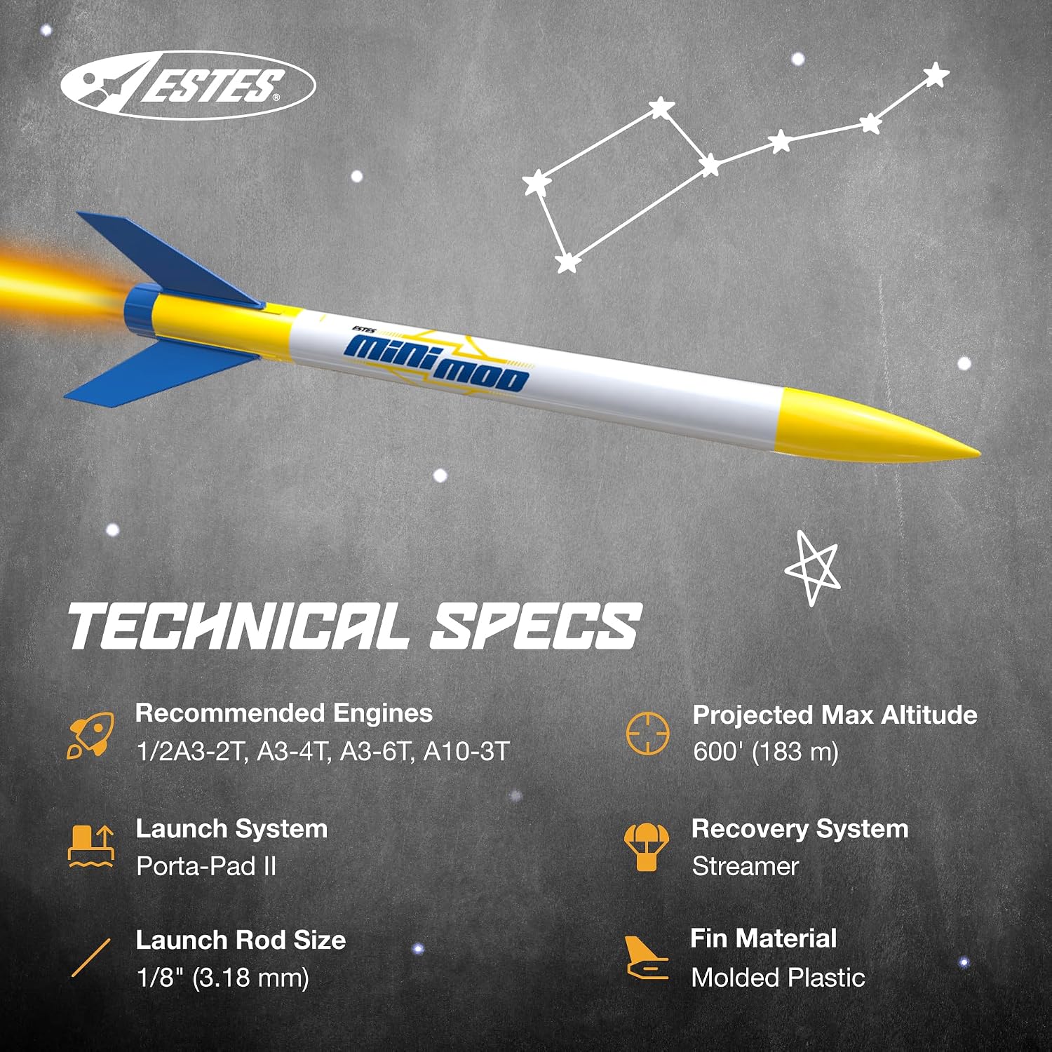3241 Mini Mod Beginner Model-Rocket Kit