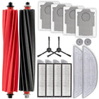 (16 Pack) S8 MaxV Ultra Replacement Parts Compatible with Roborock S8 Max Ultra Robot Vacuum, 2 Roller Brushes, 2 Side Brushes, 4 HEPA Filters, 4 Dust Bags, 2 Big + 2 Small Mop Pads, Accessories Kit