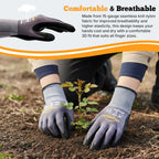 Work Gloves, MicroFoam Nitrile Coated, Seamless Knit Nylon