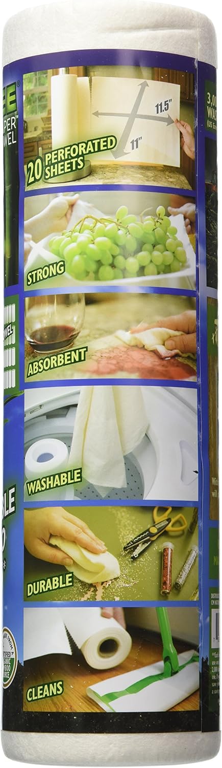 Reusable Bamboo Towel ( Single roll, each roll comes with 20 sheets of Bamboee Towels)