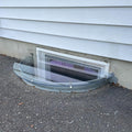 Polycarbonate Window Well Covers Outside, Basement Window Well Cover, Heavy Duty Clear Plastic Window Guard, UV