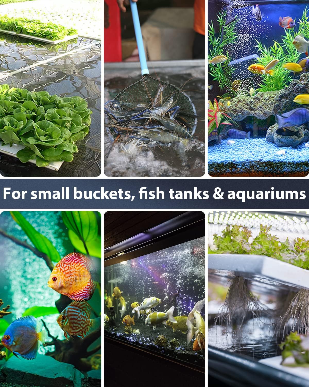 Aquarium Air Stone Bar Bubbler 4 Inch, Fish Tank Bubbler Stone with Plastic Base Square Oxygen Diffuser for Nano Air