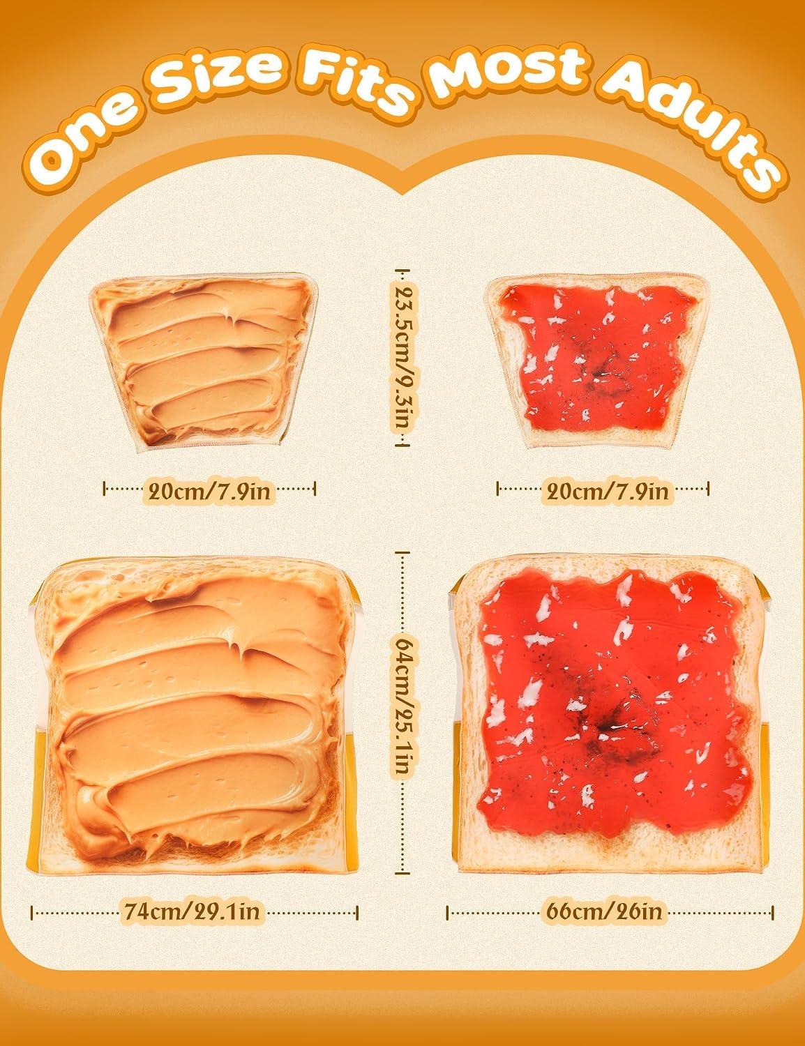 Peanut Butter and Jelly Costume Adult Couples Halloween Costumes | 2 pcs funny matching food outfit set for men women