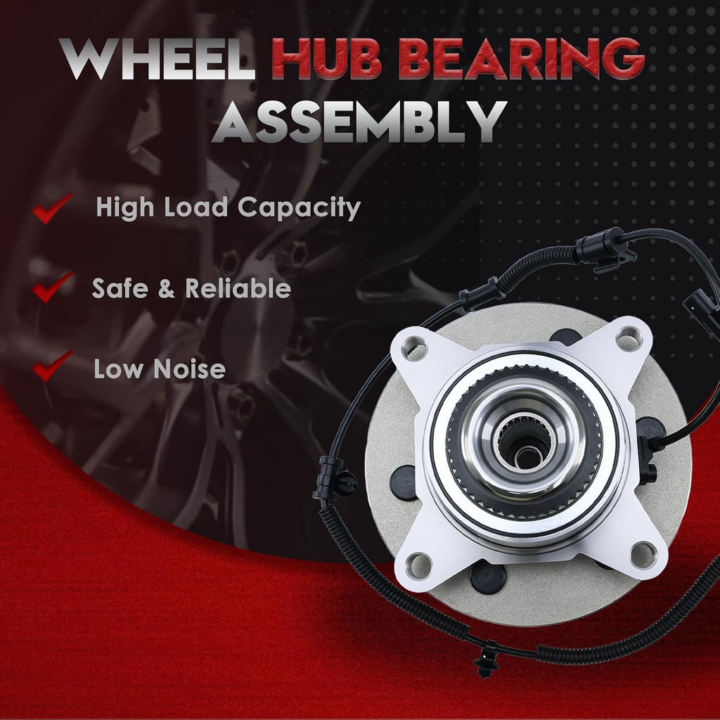 Front Wheel Hub 4WD for Ford F-150 2011-2014, Expedition 11-14, W/ABS 6-Lug