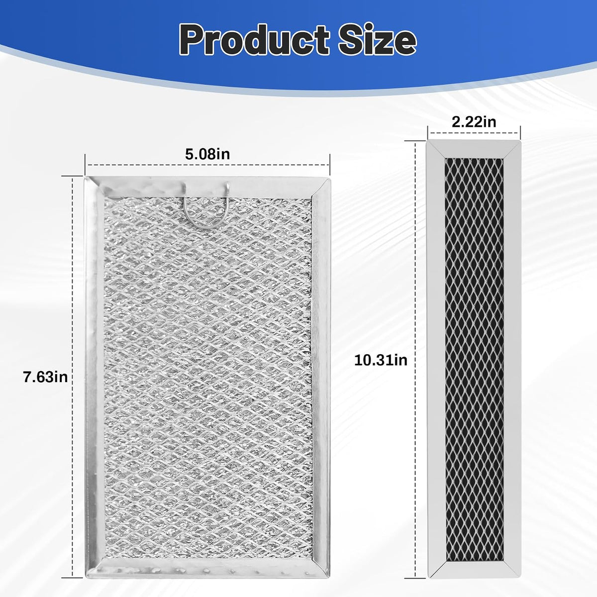 3Pcs Microwave Filter Set Compatible with GE PVM9005SJ1SS PVM9005SJ2SS