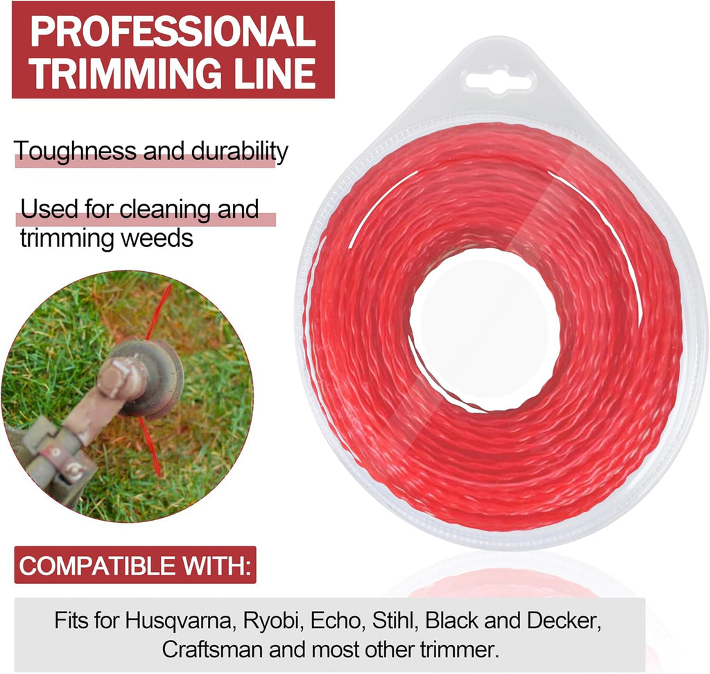 49-16-2713 Trimmer Line for Milwau-kee 2725-20 Weed Eater | Premium Trimmer Line Replacement,0.095 in. X 250 ft.