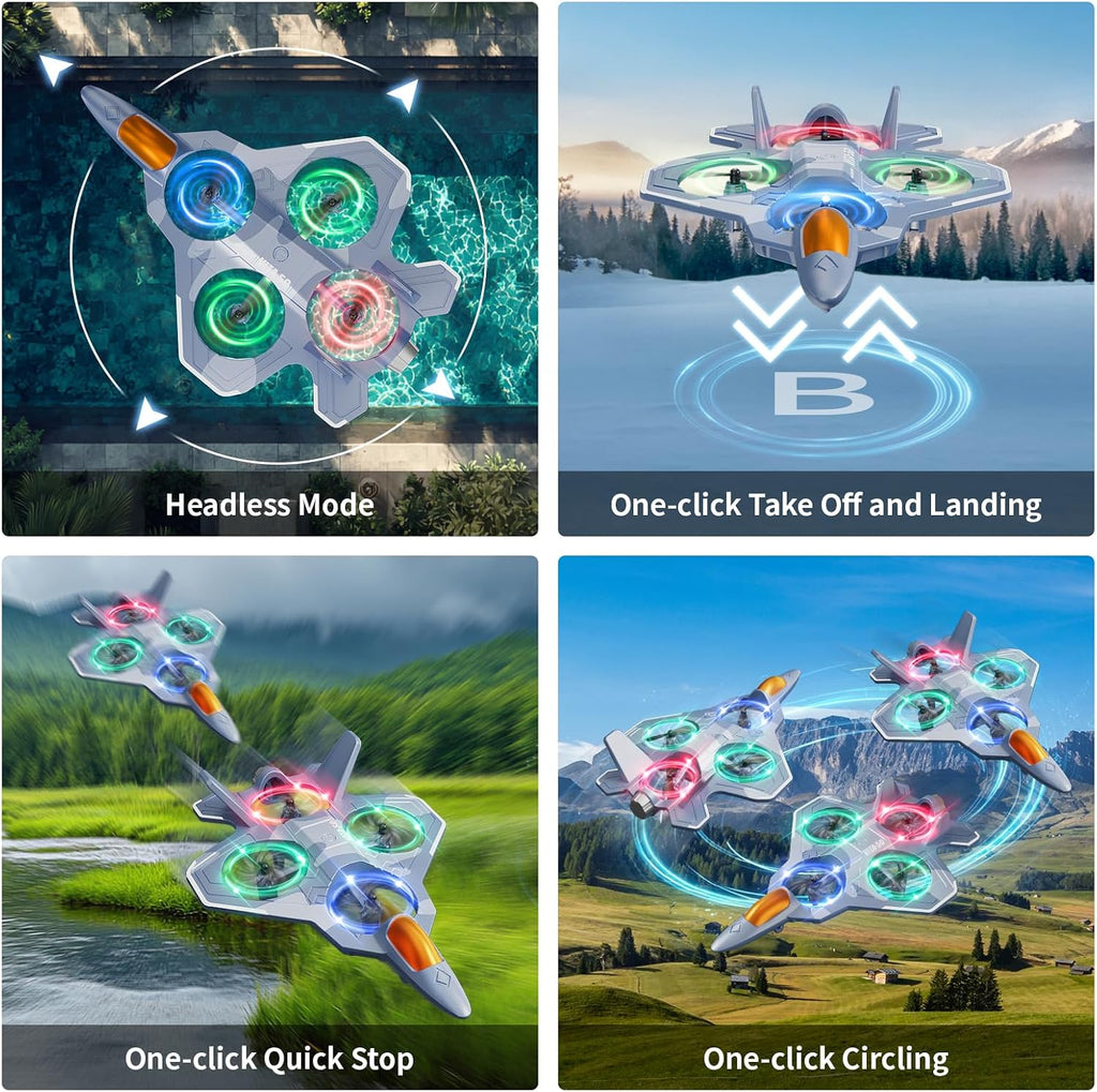 Foam Remote Control Airplanes for Kids Adults, RC Plane Airplane Toys for Boys Kids Beginners, RC Planes Fighter Jet