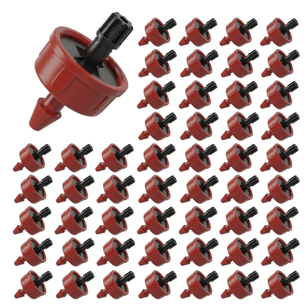 1 GPH Pressure Compensating Drippers for Irrigation System,50 Pack
