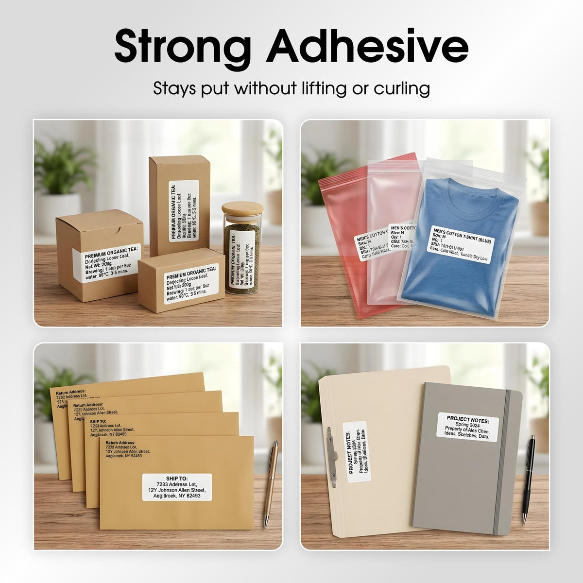 2" X 5" Matte White Printable Shipping Labels (250 Sheets, 2000 Stickers)