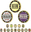 Small Blind, Big Blind, Dealer Button, Poker Guard, Poker Gifts for Men, Poker Accessories, Poker Chips with Plastic
