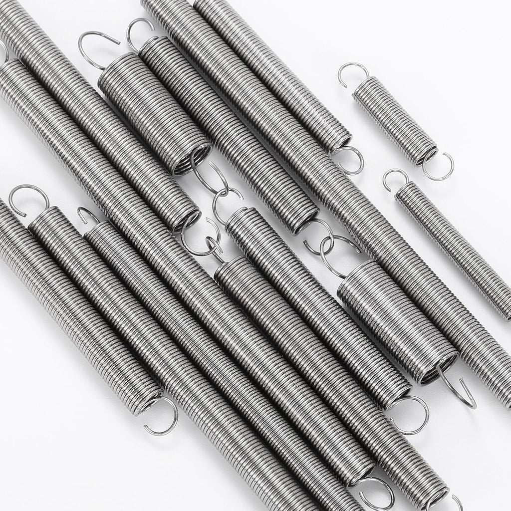 20Pcs Stainless Steel Extension Spring Dual Hook 0.5mmWD, 5x60mmODxL