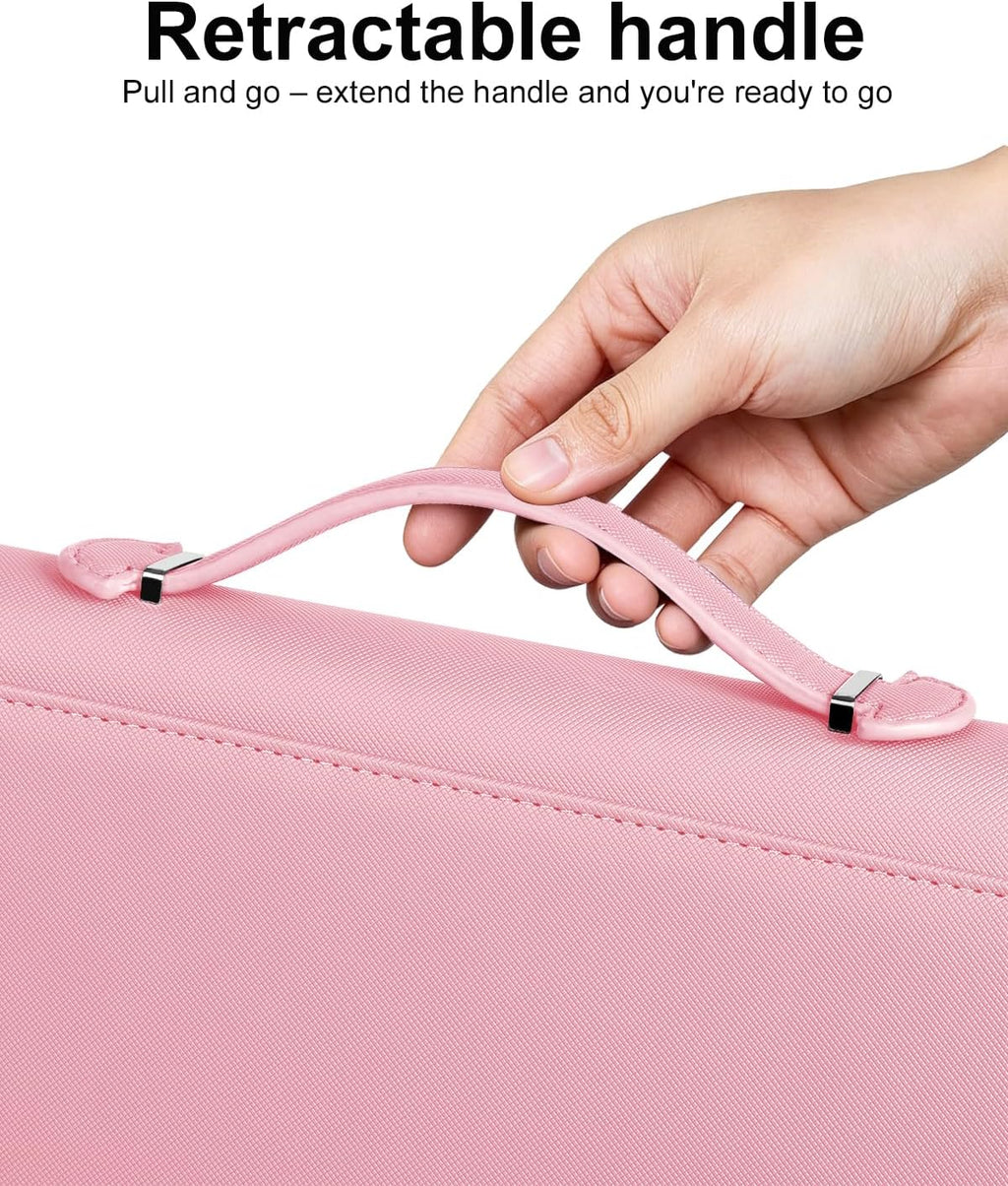 9 Pocket Trading Card Binder, Holds 576 Cards, Premium PU Zip Card Binder with Handle, Side-Loading Pockets, Fits