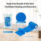 Self Adhesive Bandage Wrap, Cohesive Vet Wrap 12 Pack 4 Inch
