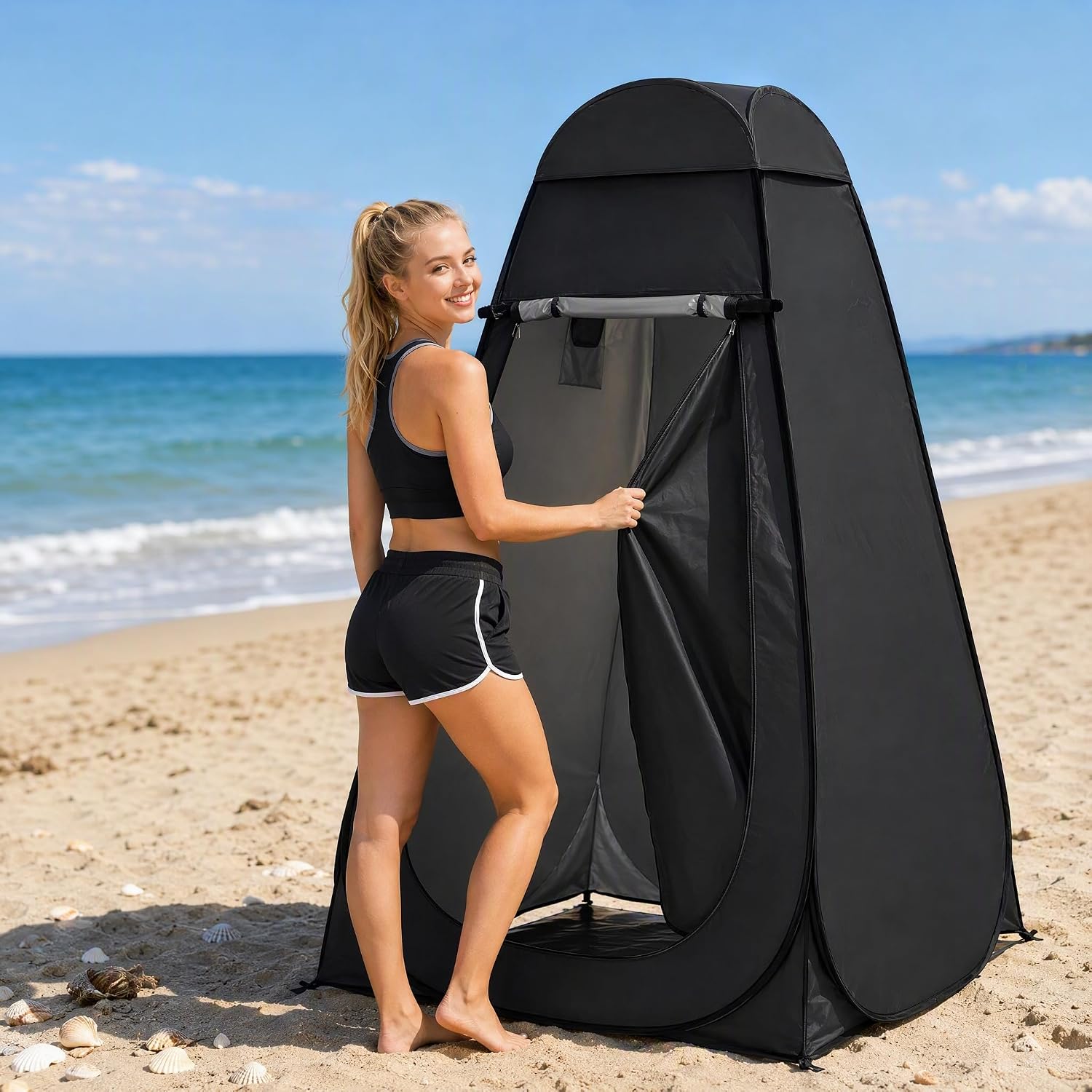 Pop-Up Privacy Tent Shower Tent Camping Portable Toilet Outdoor Camp Bathroom Changing Dressing Room Instant Privacy