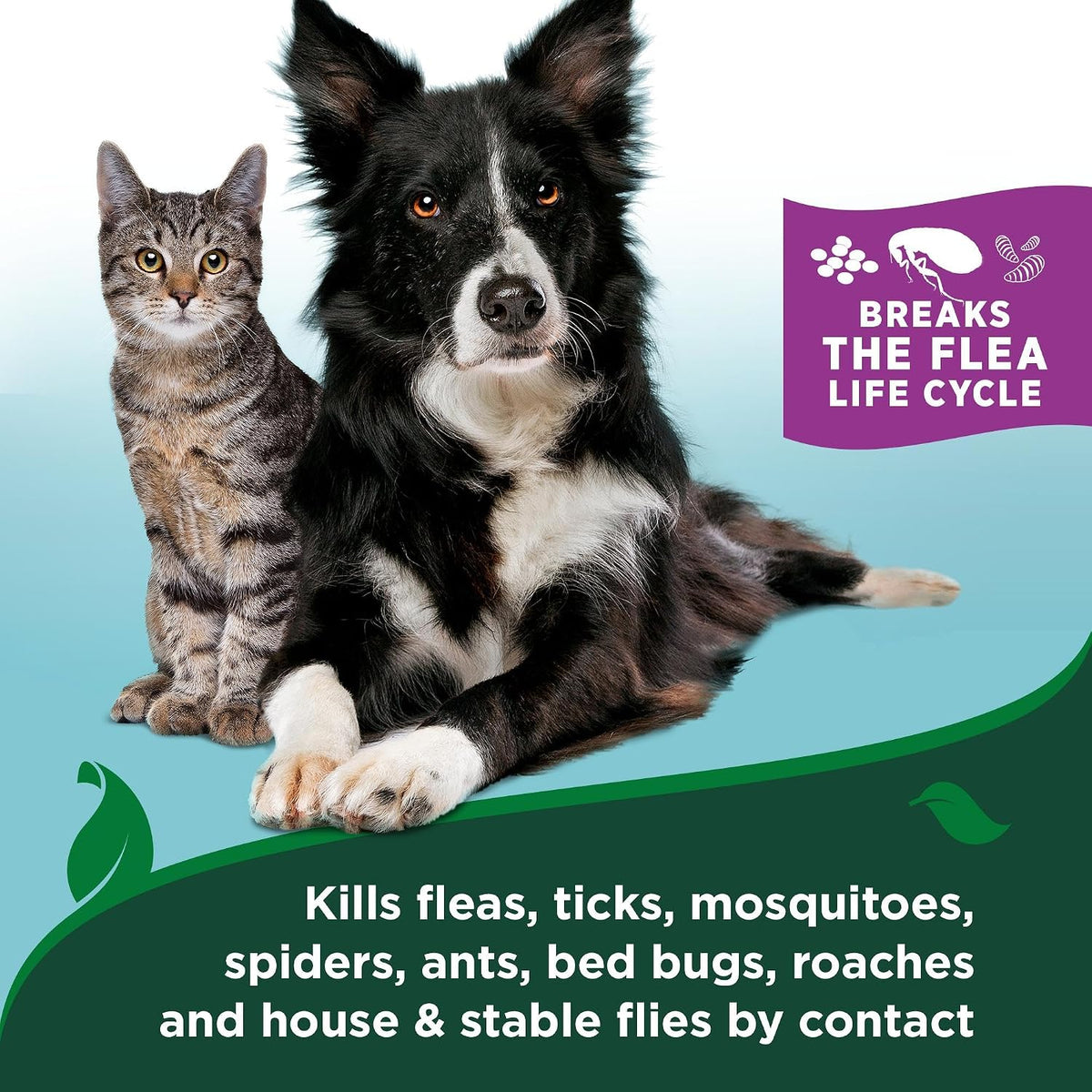 Waterless Flea & Tick Bath for Cats, Plant-Based, 5 oz