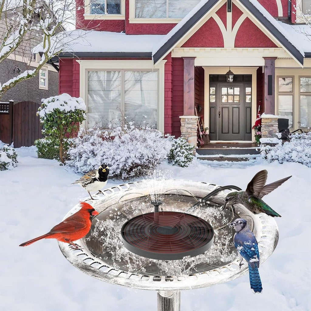 Bird Bath Heater, Utility Birdbath Water Heater Deicer Water Pump with Thermostatically Controlled, De-Icer