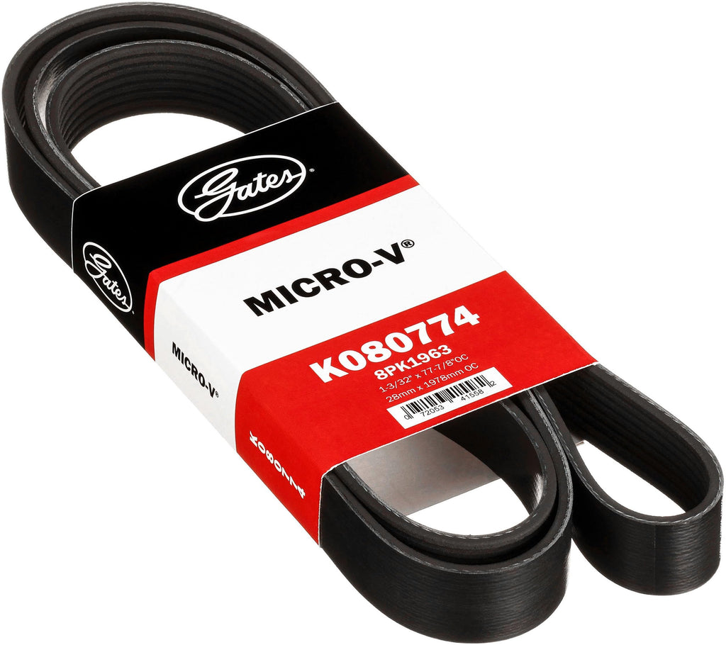 Gates K080774 Micro-V Serpentine Drive Belt