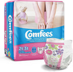 Girls Toddler Pull On Training Pants with Tear Away Seams, 156 ct