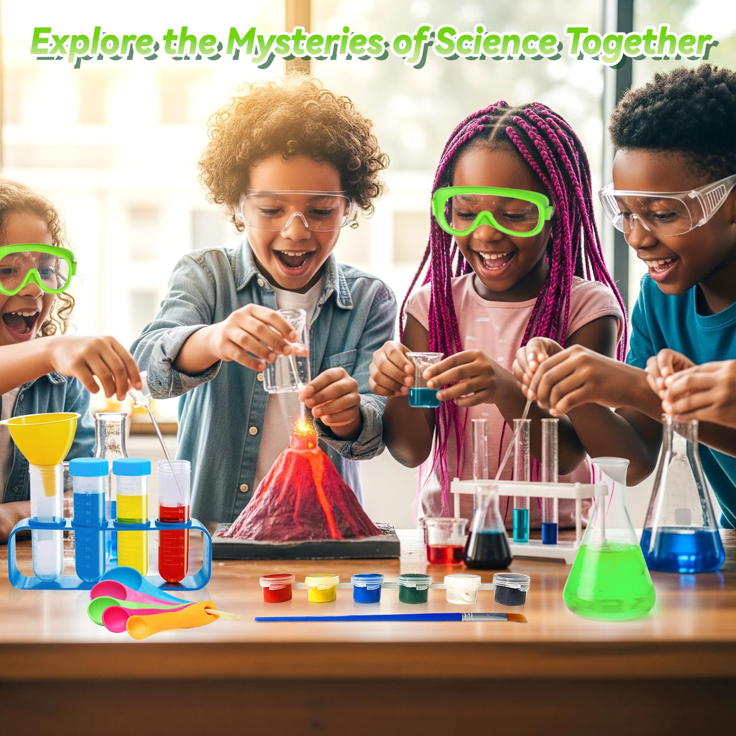250+ Experiments Science Kits for Kids, STEM Activities Educational Science | Science Experiments Gifts, With