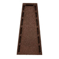 Premium Rubber Downspout Splash Block, Rain Guard, Stone Textured Drain Extender (Brown)