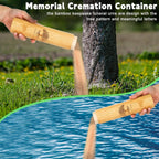 1 Set Bamboo Small Scattering Urns for Human Ashes 9'' x 2''