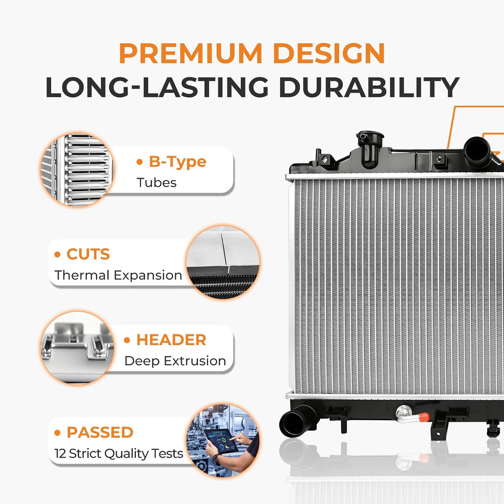 Autoexact Auto Radiator for 2009-2013 Subaru Forester/for 2008-2016 Subaru Impreza, Engine Radiator Replacement for Car for 2005-2014 Subaru Legacy/Outback, for Subaru Crosstrek WRX XV Crosstrek