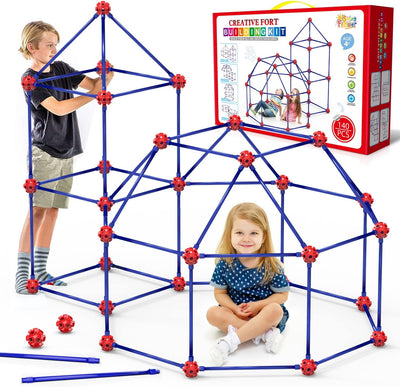 Fort Building Kit for Kids,STEM Construction Toys, Christmas & Birthday Gift for 4 5 6 7 8 9 10 11 12 Years Old Boys