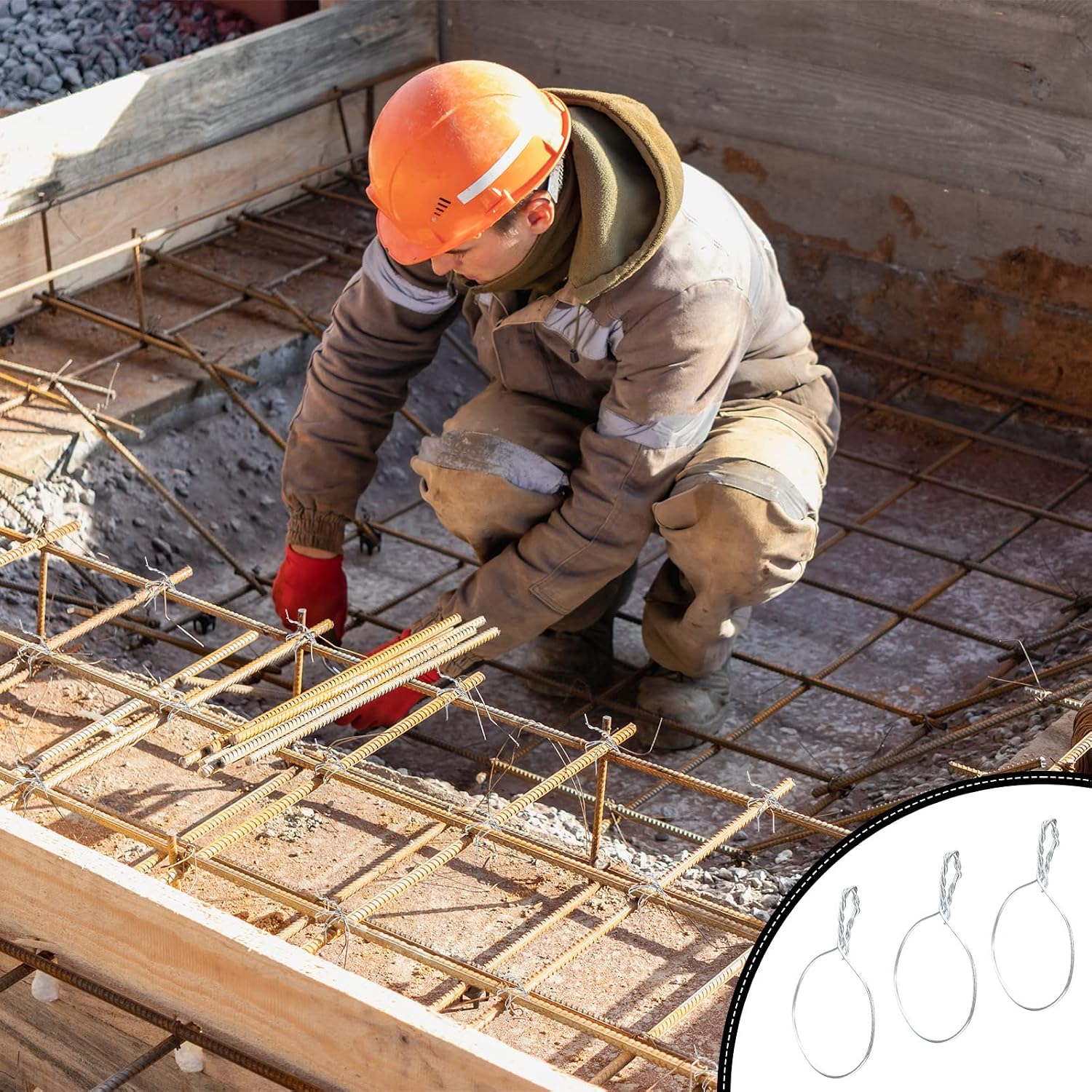 10 Rolls Rebar Tie Wire Tool 1/32" 0.8 mm 360 ft Rebar Gun Tie Wire Coil for Automatic Twister Machine, 3600 ft Totally