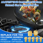 7PCS AAA72971040 LP Orifice Conversion Kit for LG Gas Ranges Nozzles