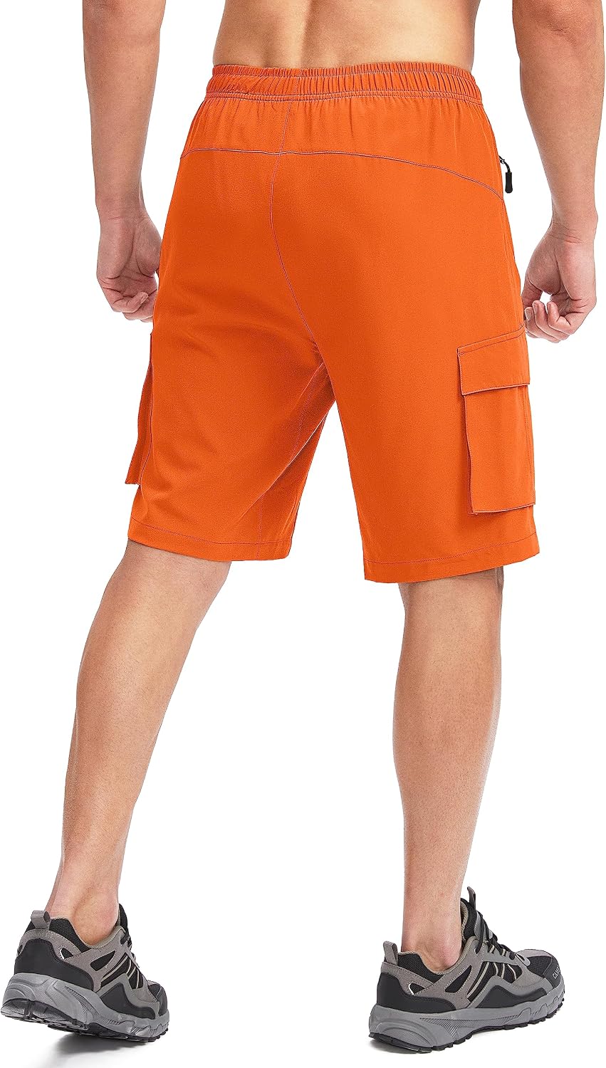Men's Mountain Bike Shorts 3D Padded Loose-fit Biking Riding Cycling Bicycle Biker Shorts Zipper Pockets
