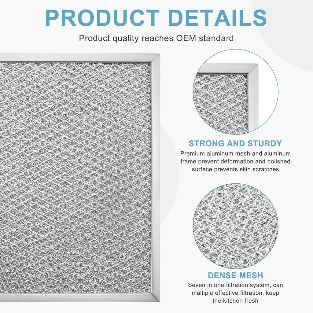 Aluminum Range Hood filter 97006931 Replacement (4-pack)