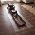 PVC Treadmill Walking Pad Mat, 100 * 35 Inch Transparent Exercise Bike Mat for Carpet & Hardwood Floors, Non-Slip