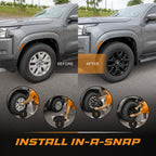 18" Gloss Black Wheel Skin Set Compatible with Chevy Silverado