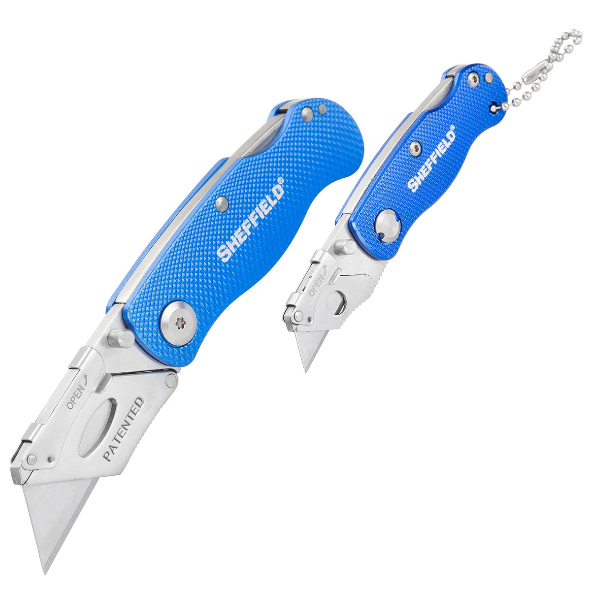 Utility Knife and Mini Box Cutter with Aluminum Handles