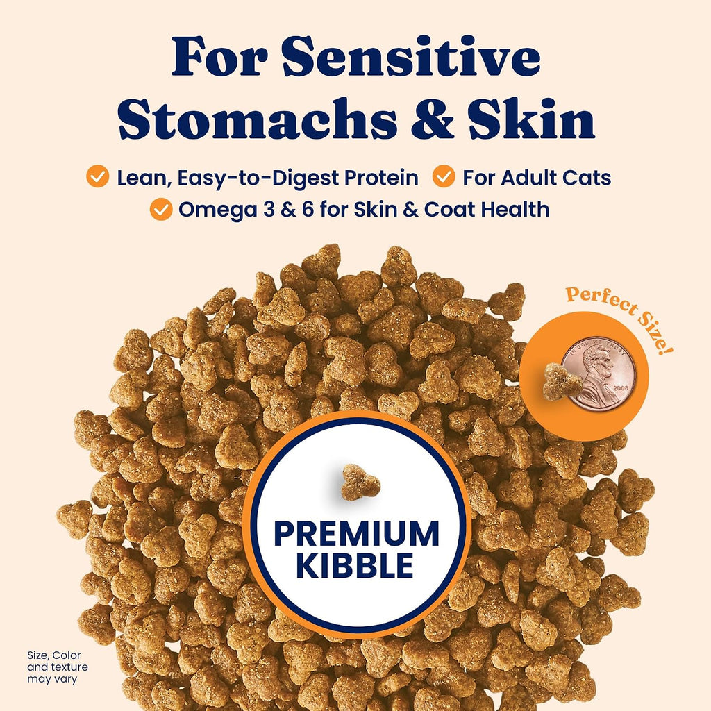 Indoor Quail Dry Cat Food, Sensitive Stomach, Adult Cats, 6LB