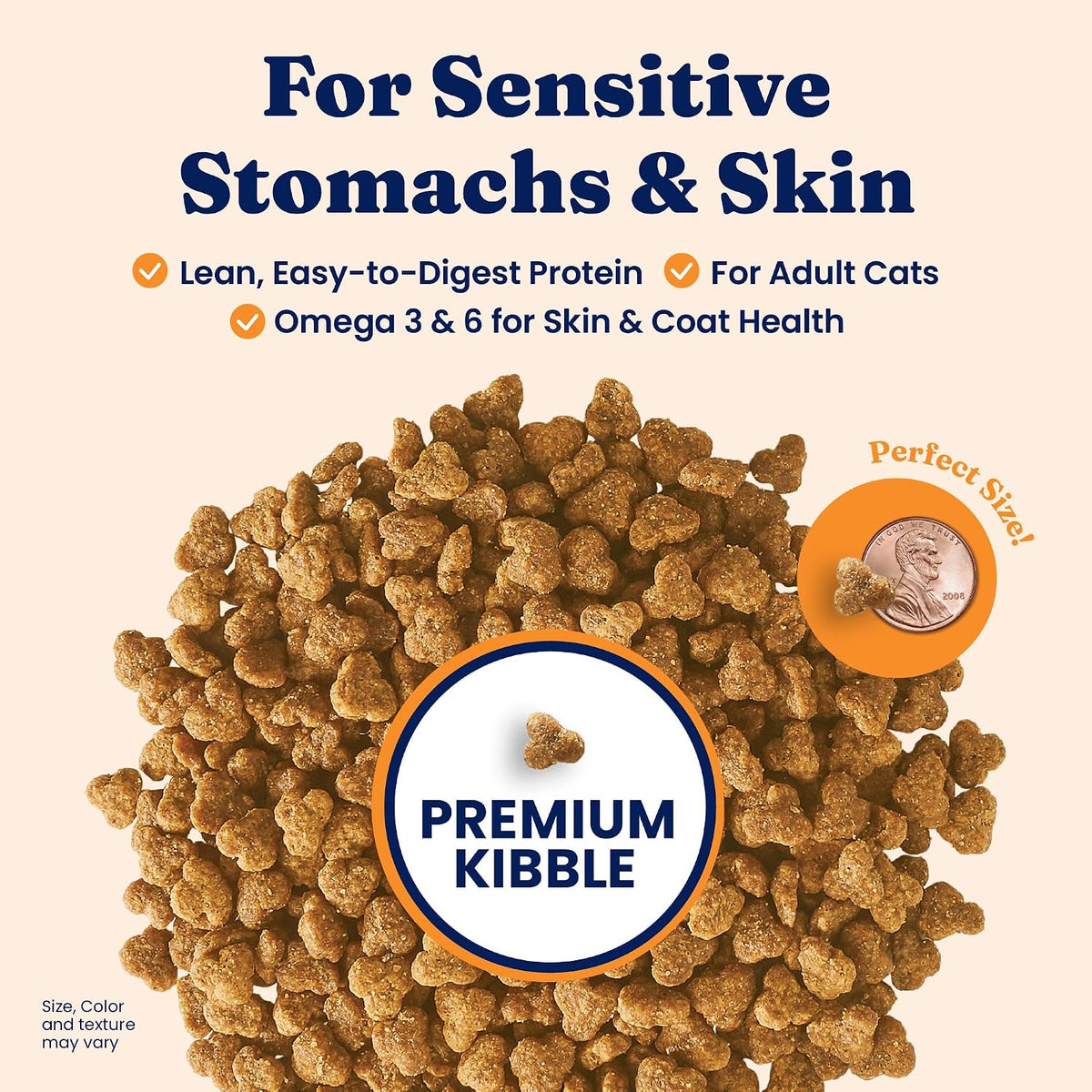 Indoor Quail Dry Cat Food, Sensitive Stomach, Adult Cats, 6LB