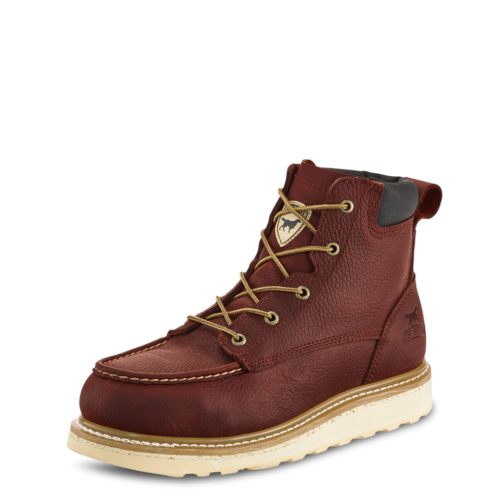 Ashby 6" Mens Soft Toe Work Boot, Brown, 10.5 W