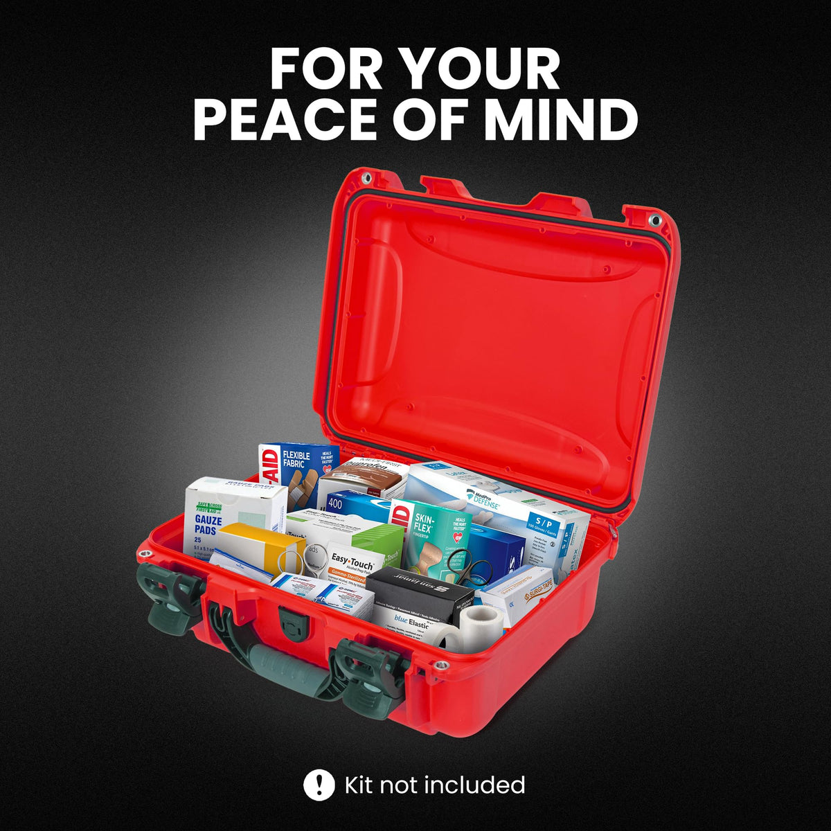 920 Waterproof First Aid Box Empty – Durable, Medical First Aid Organizer Case, IP67-Rated, Dustproof