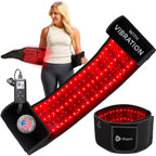Allevared Pro Red Light Therapy Belt with Pulse Modes & Vibration