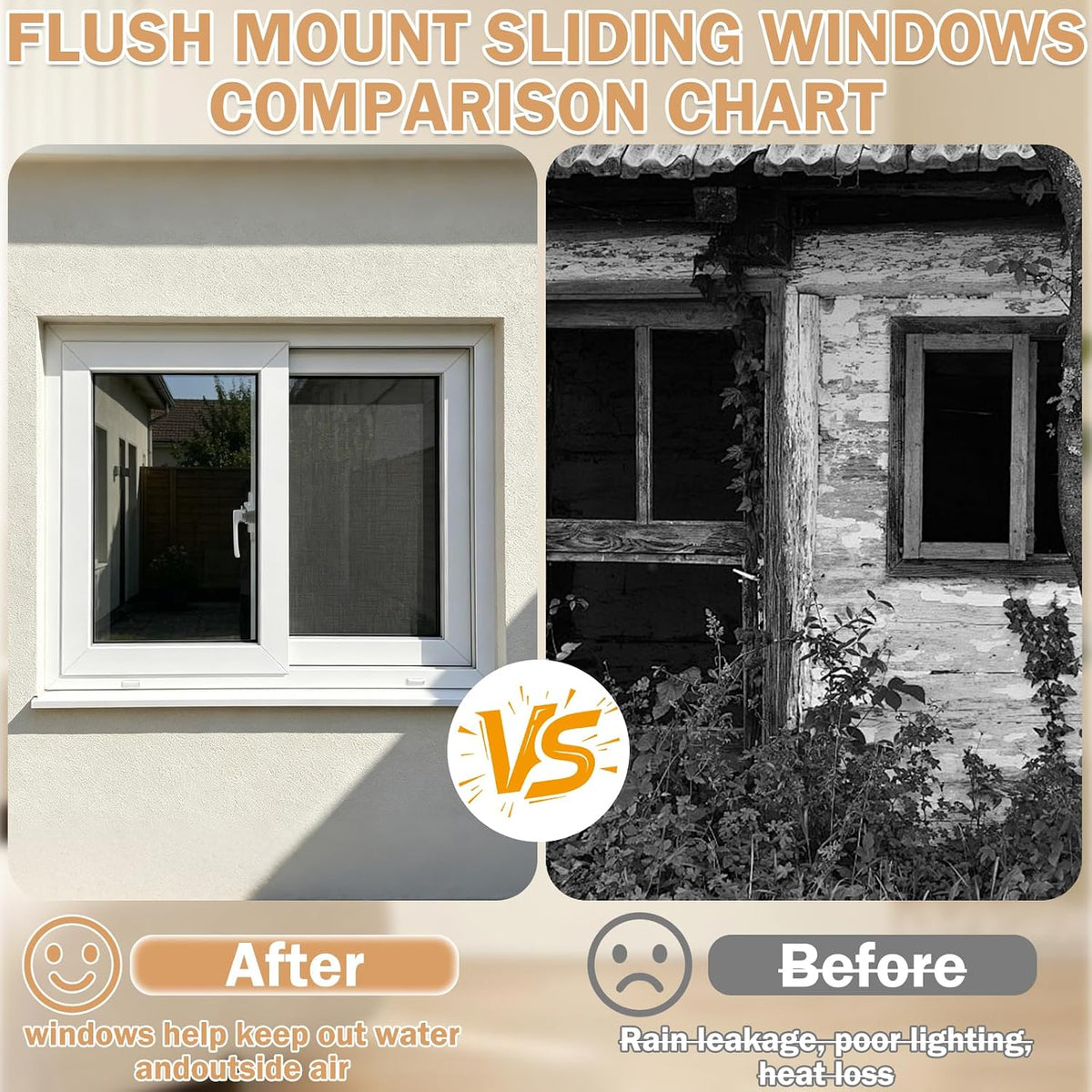 Aluminum Basement Mobile Home Window, Shed Window with Screen, Flush Mount Basement Window, Horizontal Sliding Window
