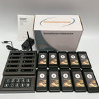 Wireless Queue Calling System 10 Pager Buzzers+1 Number Call