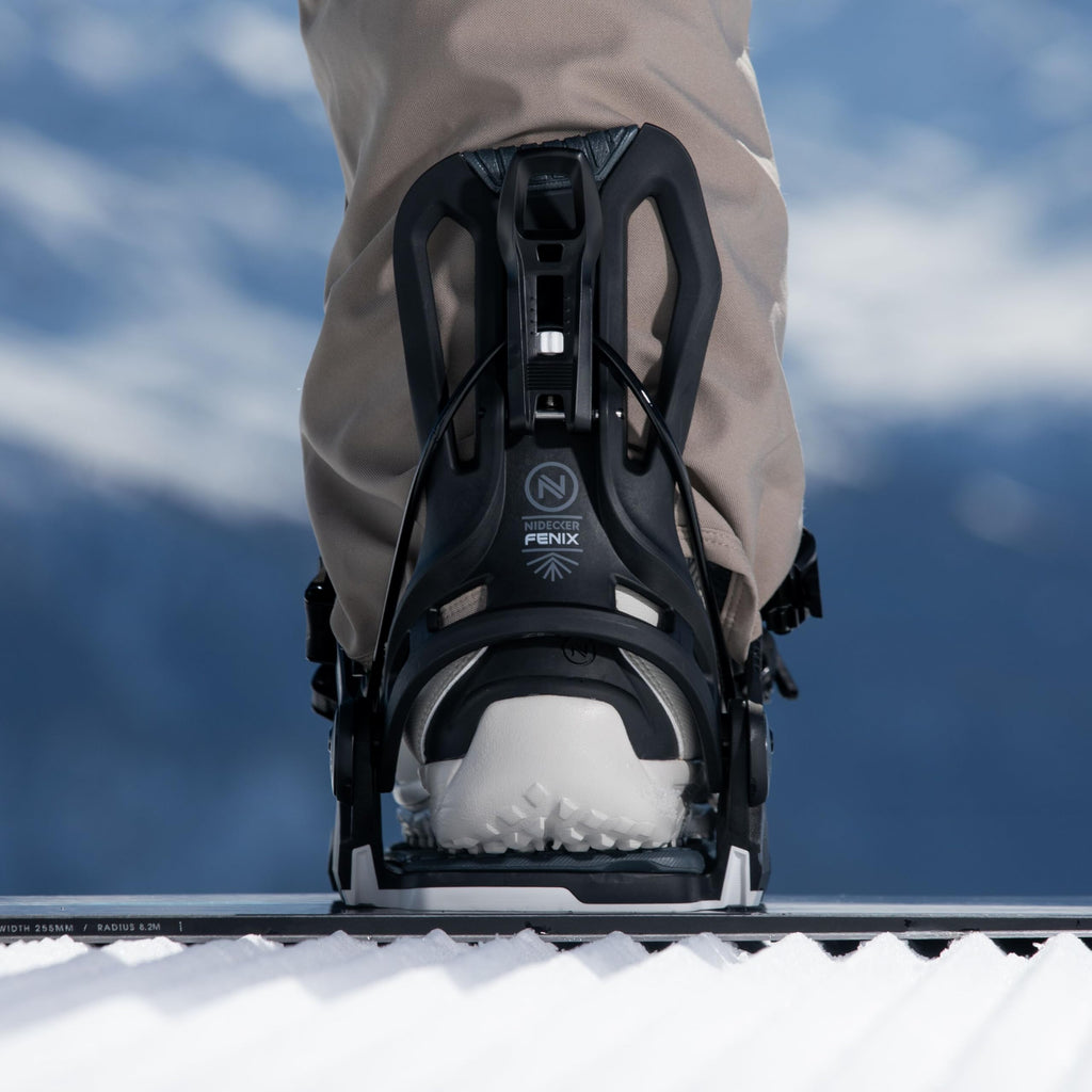 Flow Fenix Men's Quick-Entry Snowboard Bindings, Black, Large
