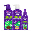 Kids Hair Care Bundle Set Including: Shampoo (16 Fl Oz), Conditioner (16 Fl Oz) & Detangler Spray (8 Fl Oz), Paraben