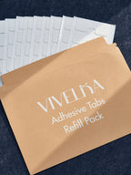 Double Sided Adhesive Tabs, 1 inch Square, Clear, Refill Pack of 120