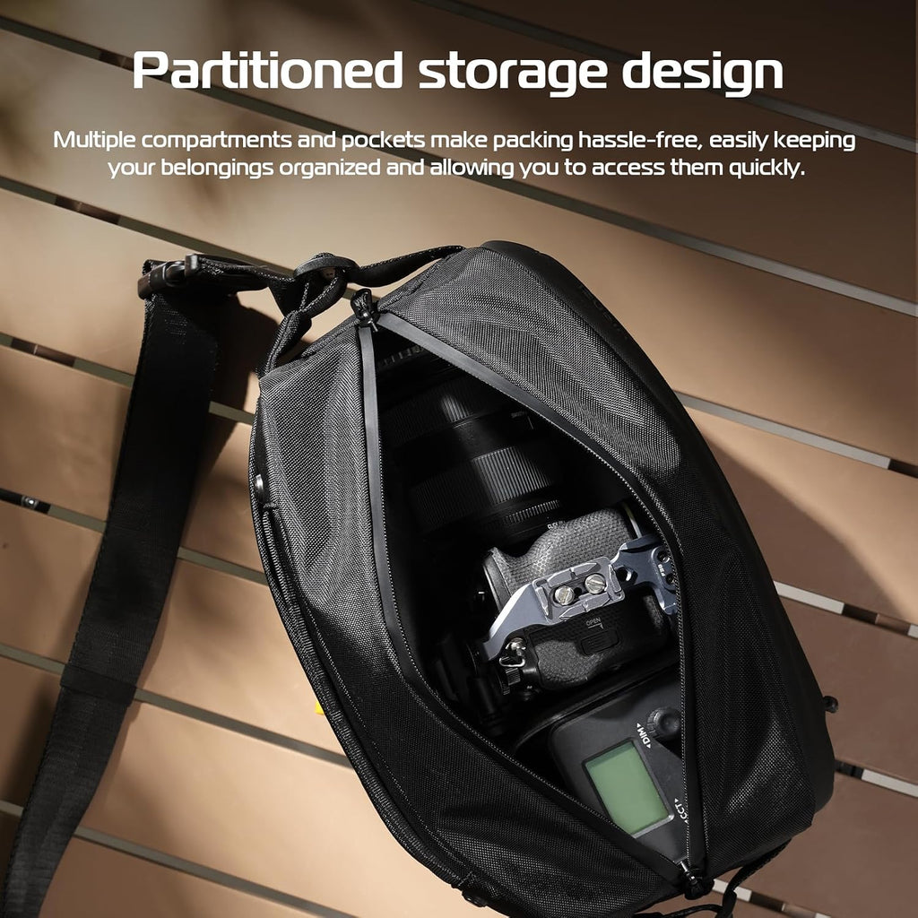 10L Camera Sling Bag, Water-Resistant Camera Case with Tripod Holder | DSLR/SLR/Mirrorless Camera Bags Crossbody for