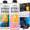 8 Ounce Crystal Clear Epoxy Resin Kit, Food Safe Resin | DIY Starter Epoxy Resin for Art Craft, Canvas Painting