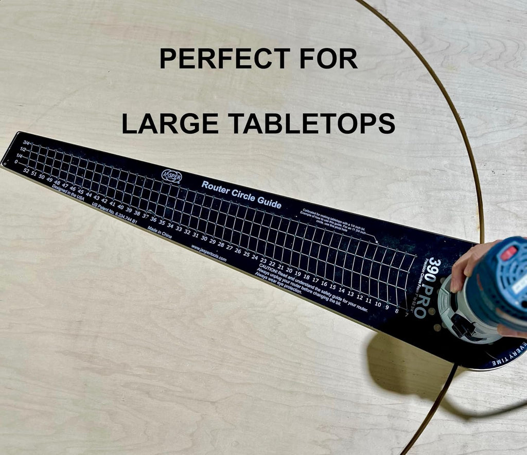 Jasper 300 Industrial Grade LTD ED Circle Cutter Router Jig - Router Circle Jig Cuts Perfect Circles from 7 to 52 ¾”