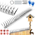 Bird Spikes 13 FT Anti Climb Spikes Stainless Steel Bird Squirrel Deterrent | Acts as squirrel baffles for bird