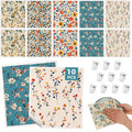 10 Pack Swedish Dishcloths, Reusable Kitchen Towels with Clips, Plant